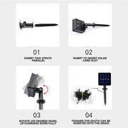 Solar-Powered LED 5-point Star String Lights Outdoor Decorative Lights_12