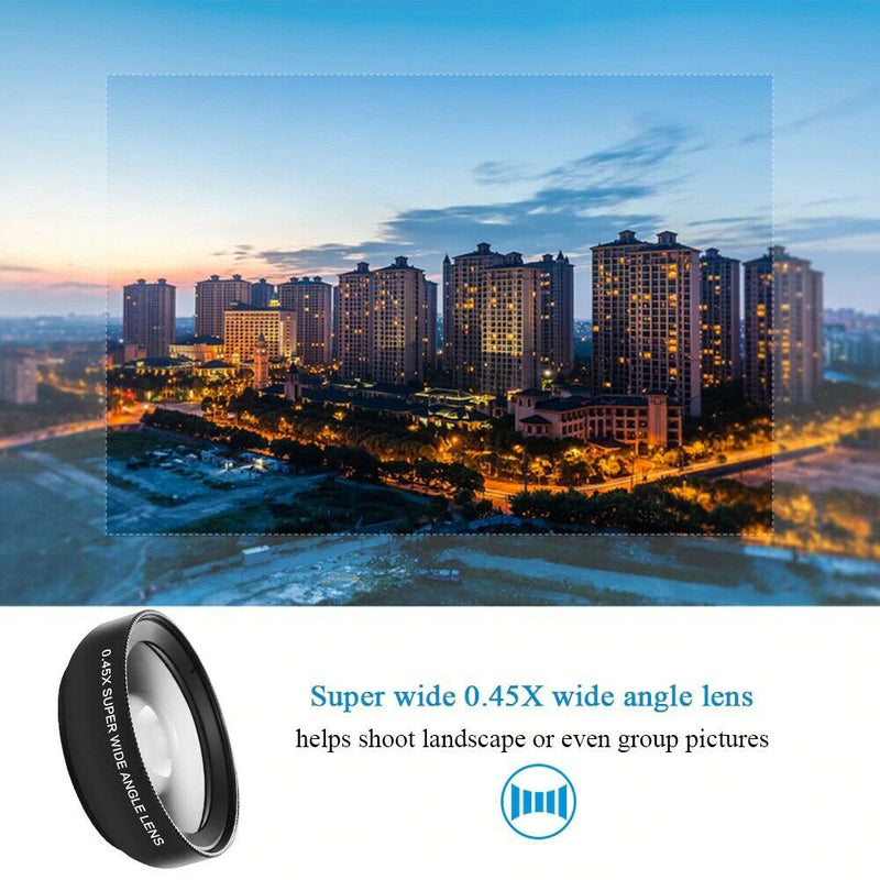 Universal 2-in-1 Wide Angle and Macro Lens Mobile Phone Clip HD Camera Lens_5