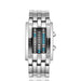 Creative Binary Watch LED Digital Display Buckle Type Lock Wristwatch_1