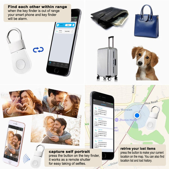 Wireless Bluetooth Smart Tag Bag GPS Tracker 2 Way Device Finder_14