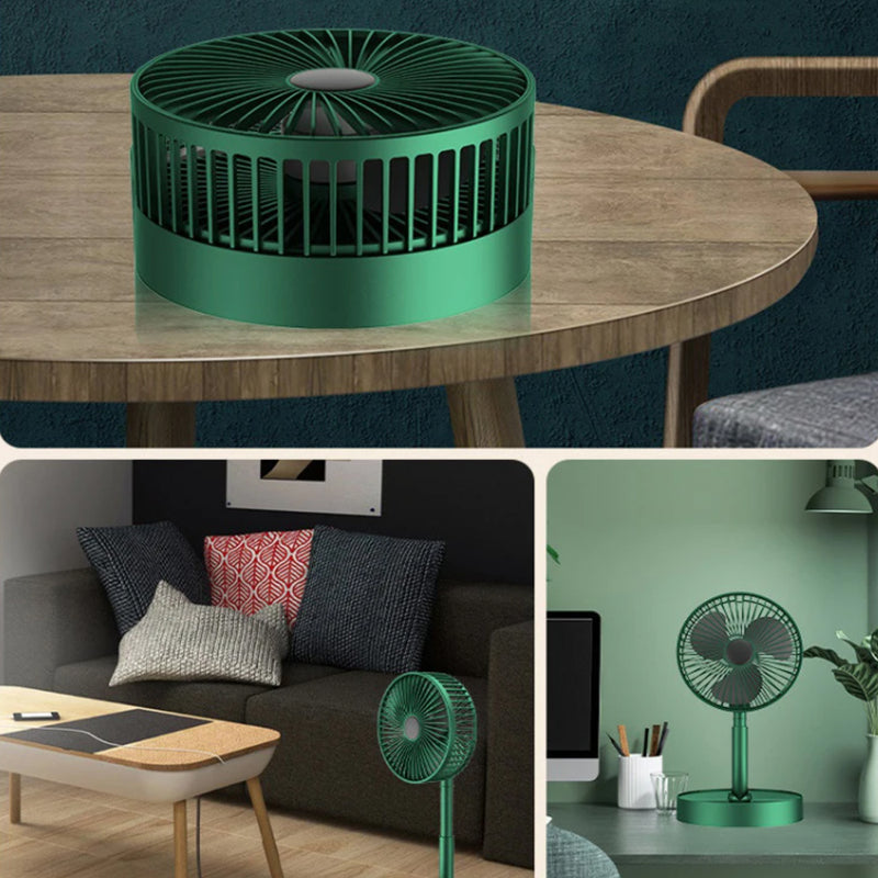 Mini Foldable USB Rechargeable Desk Fan Portable Telescopic Fan_12