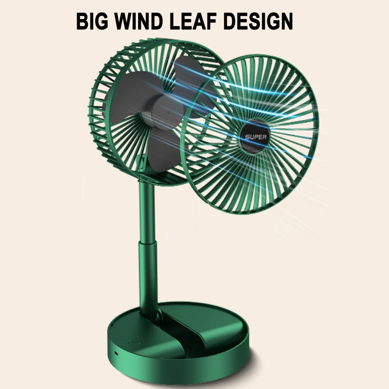 Mini Foldable USB Rechargeable Desk Fan Portable Telescopic Fan_13