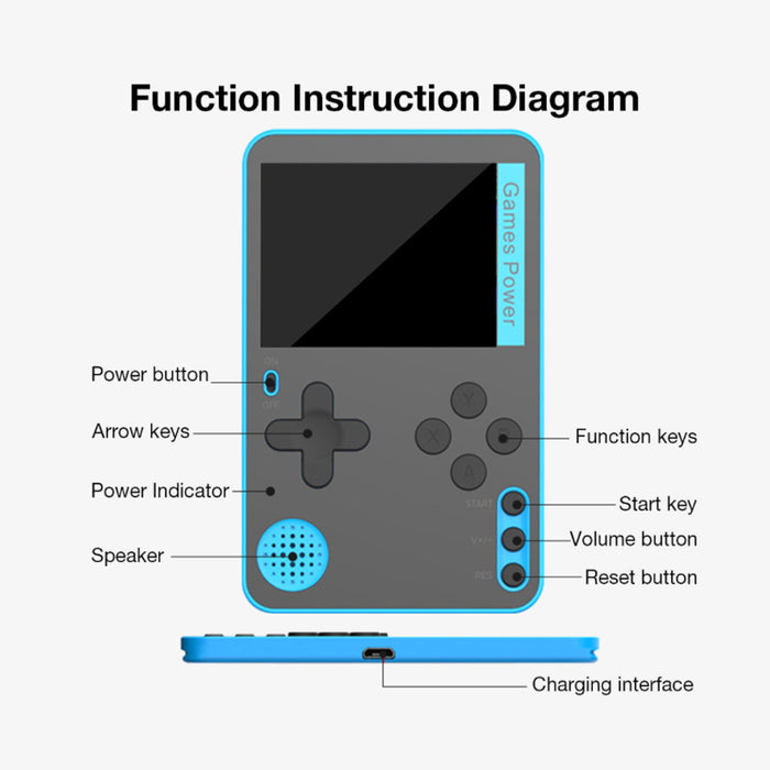 500-in-1 Portable Lightweight Rechargeable Ultra-Thin Gaming Console_5