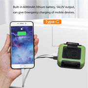 USB Portable Personal Hanging Waist Fan with Rechargeable Battery_11