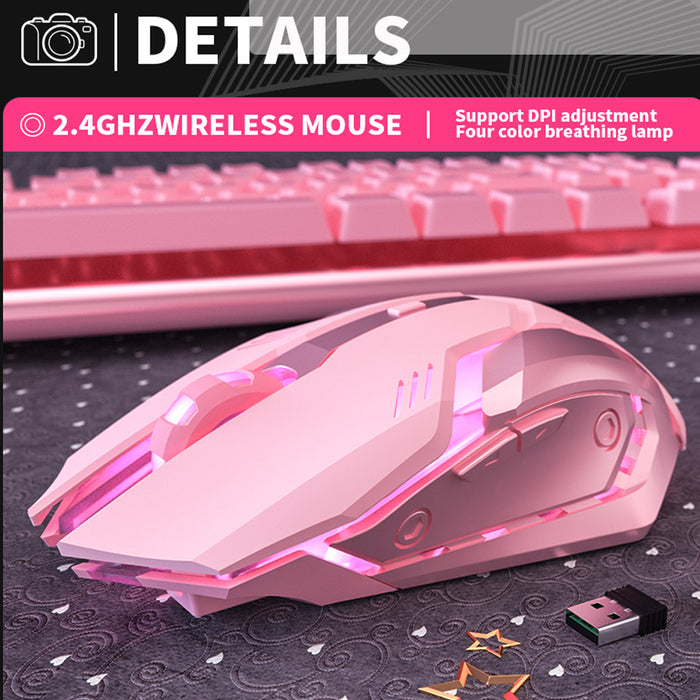 6 Keys Ergonomic Wireless Rechargeable Gaming Mouse with Backlight_7