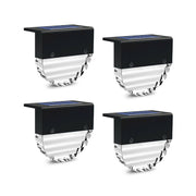 4-pc Outdoor Solar LED Deck Light Garden Decoration Wall and Step Light_0