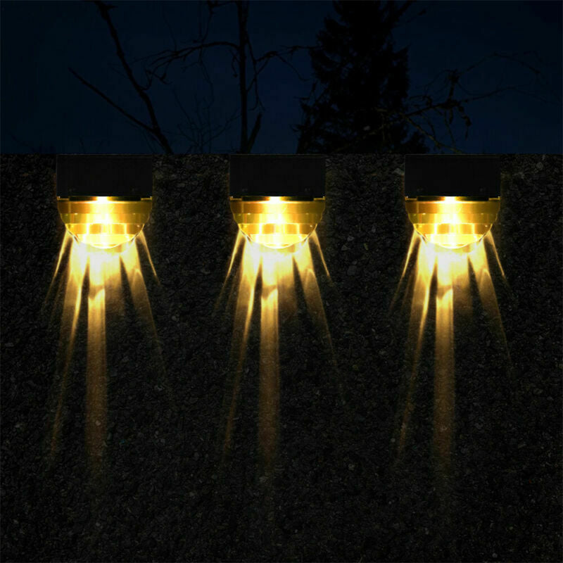 4-pc Outdoor Solar LED Deck Light Garden Decoration Wall and Step Light_10
