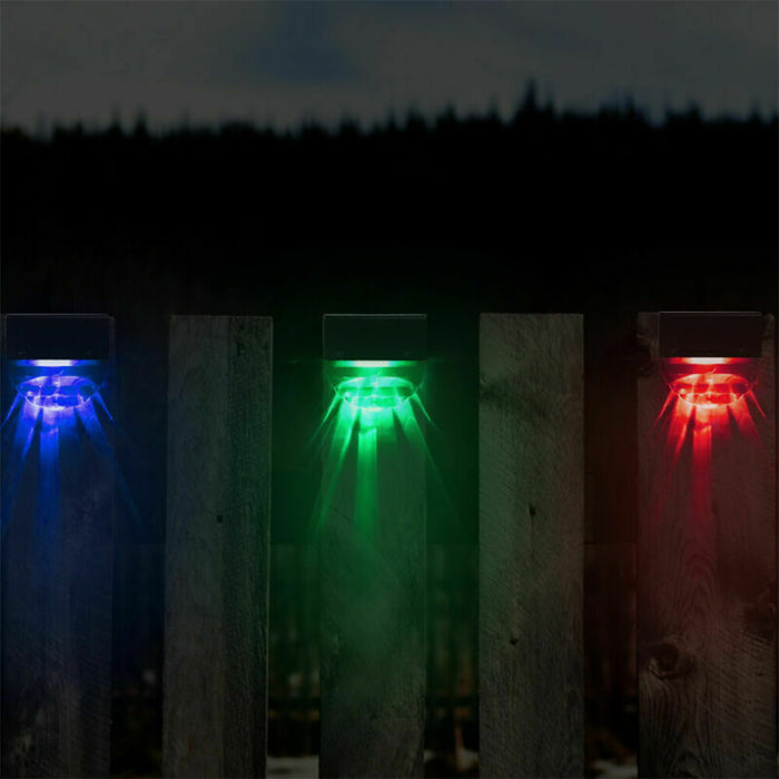 4-pc Outdoor Solar LED Deck Light Garden Decoration Wall and Step Light_11