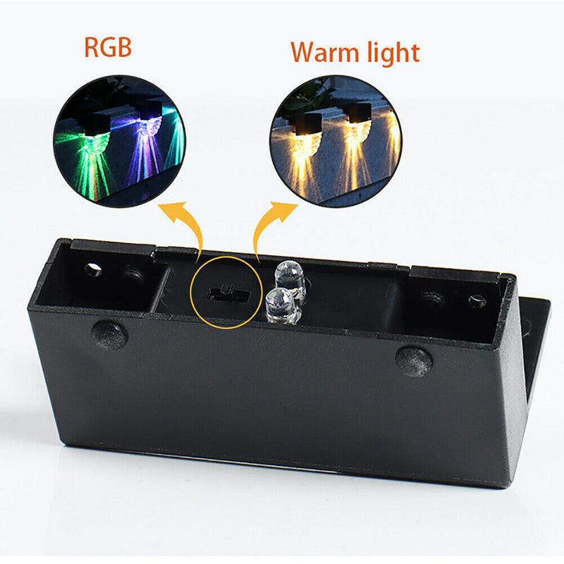 4-pc Outdoor Solar LED Deck Light Garden Decoration Wall and Step Light_15