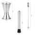 9-pc Bartending Tool Stainless Steel Cocktail Shaker with Bamboo Base_8