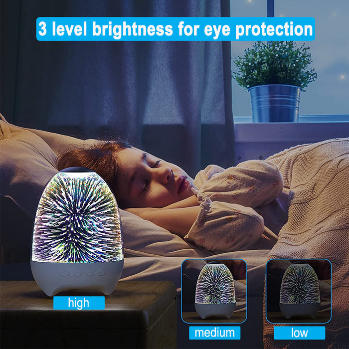 3D Star Sky Crystal Touch Control Bluetooth Speaker with LED Night Light_8