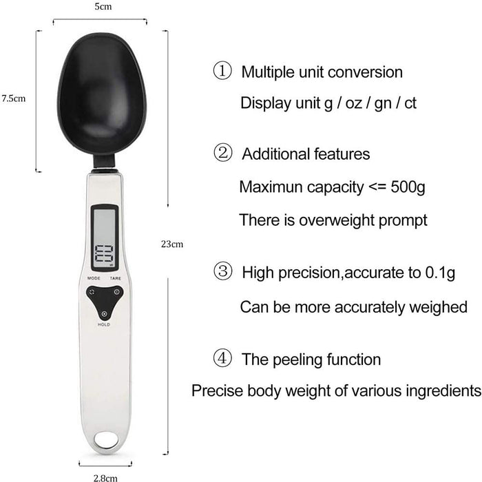 Digital Kitchen Spoon with LCD Display for Dry and Liquid Ingredients_9
