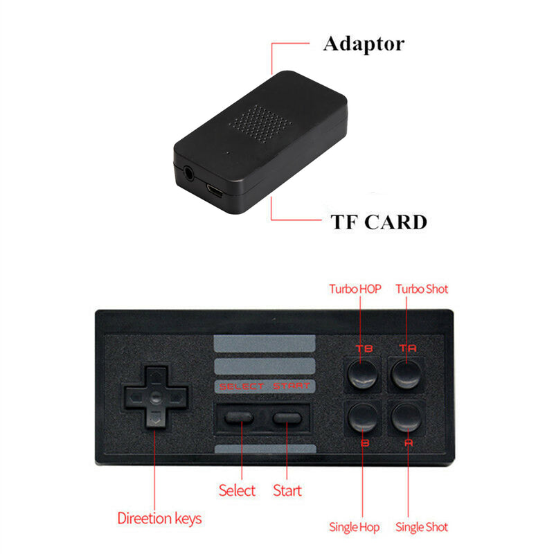 Wireless Handheld TV Gaming Console with Built-in Retro Games_8