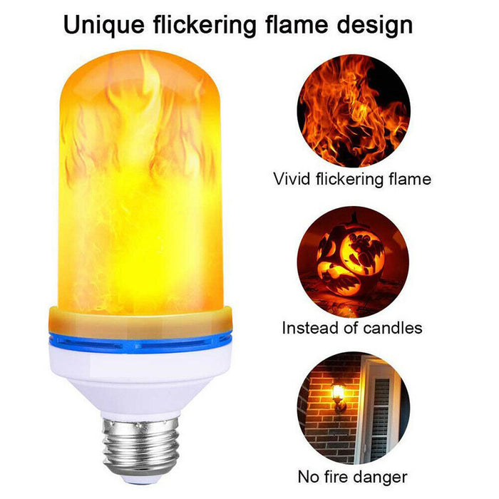 E27 Base Flame Light LED Decorative Unique Flickering Light Bulb_13