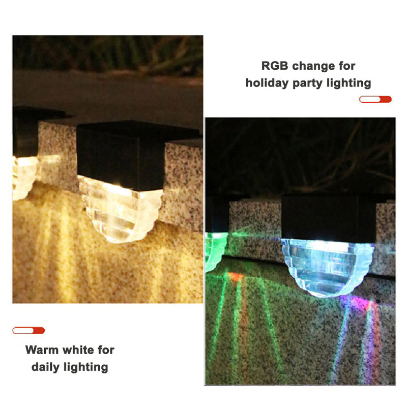 Outdoor Solar LED Deck Light Garden Decoration Wall and Step Light_5