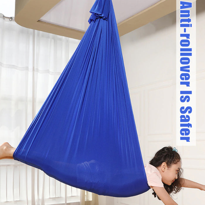 Kids Therapy Swing Yoga Cuddle Sensory Hanging Elastic Hammock_13
