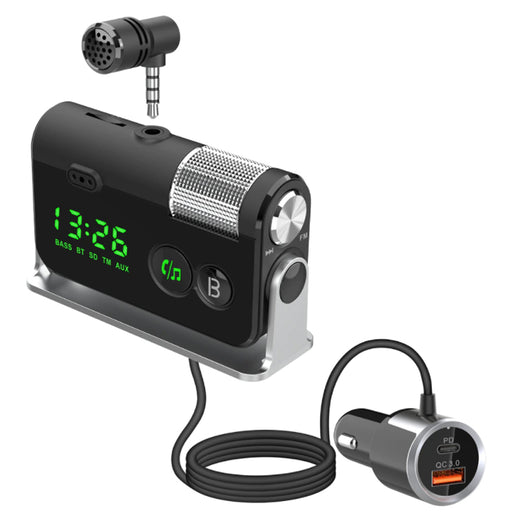 QC3.0 Car Charger Mp3 Player Handsfree FM Transmitter_0