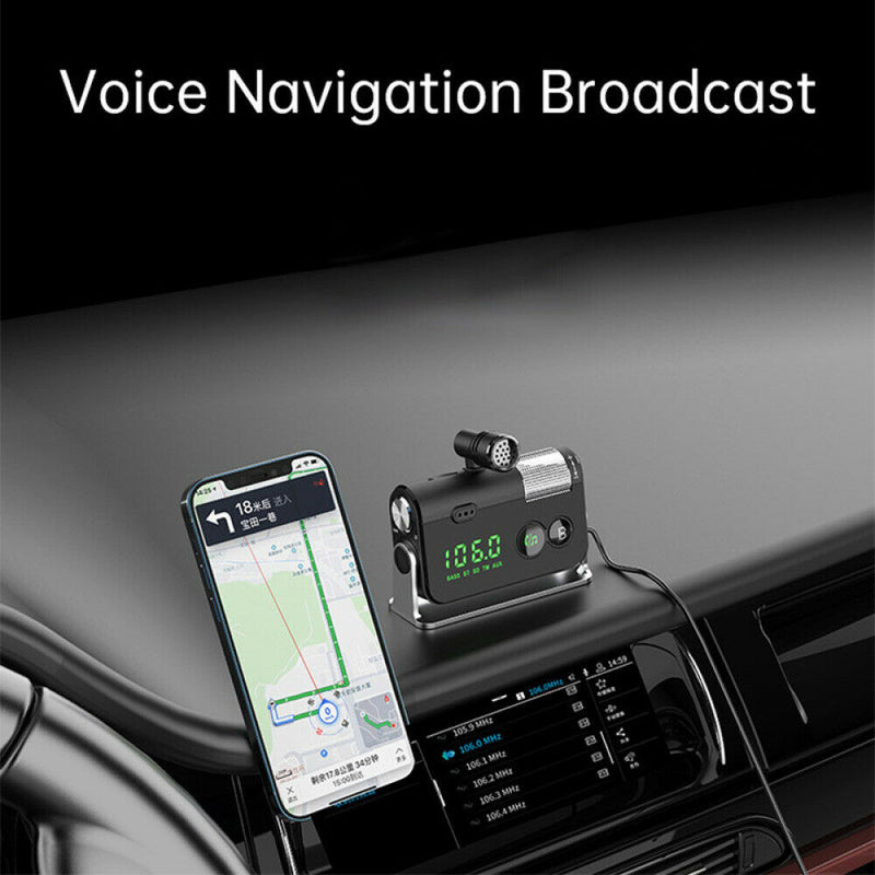 QC3.0 Car Charger Mp3 Player Handsfree FM Transmitter_2