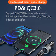 QC3.0 Car Charger Mp3 Player Handsfree FM Transmitter_4