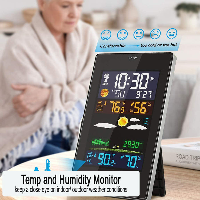 Wireless Indoor and Outdoor Weather Station with Color Screen_6