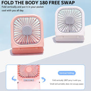 3 Speed Foldable USB Rechargeable Handheld Fan_15