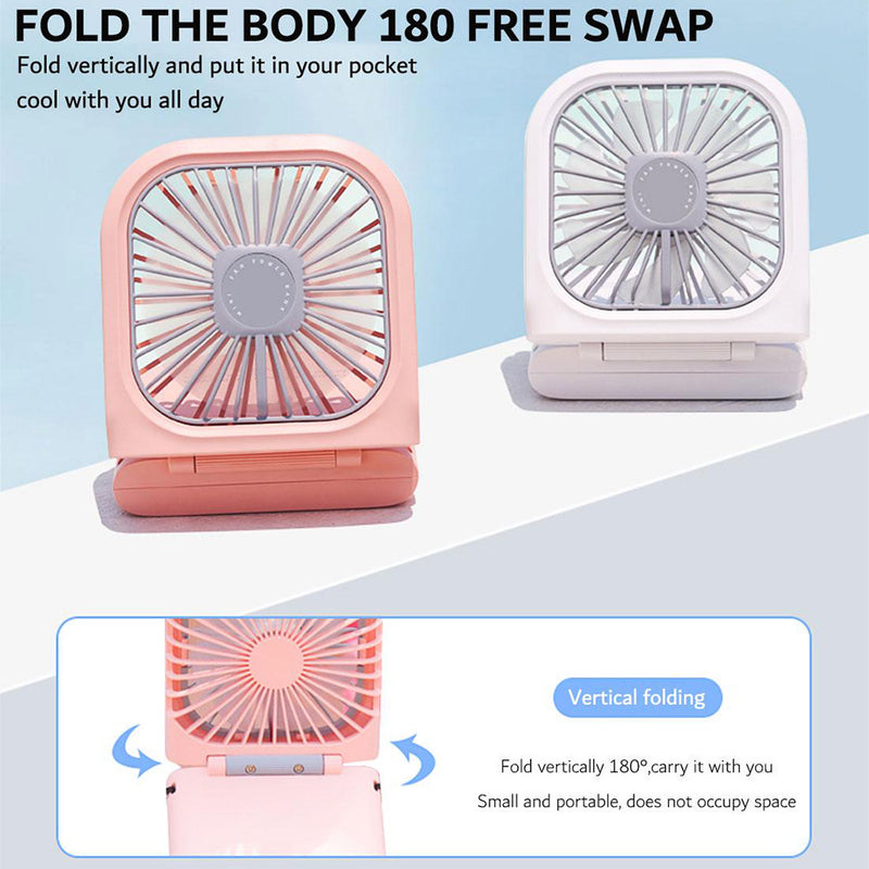 3 Speed Foldable USB Rechargeable Handheld Fan_15
