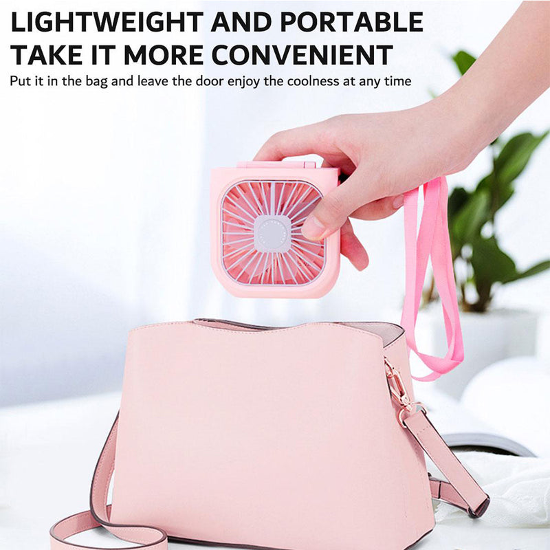 3 Speed Foldable USB Rechargeable Handheld Fan_16