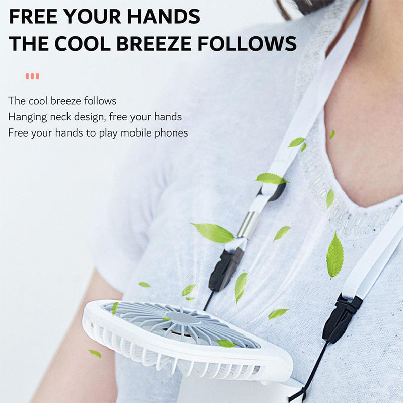 3 Speed Foldable USB Rechargeable Handheld Fan_7