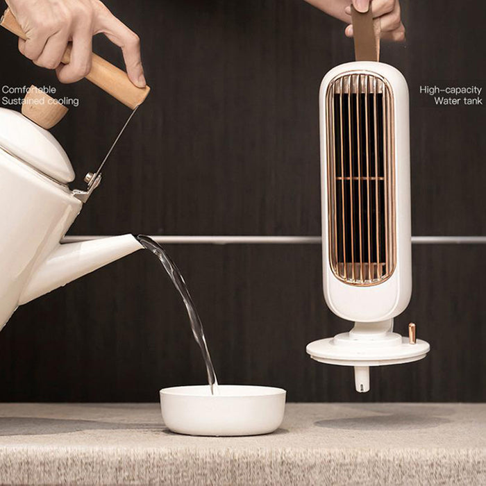 Retro Humidification Silent Wireless USB Rechargeable Tower Fan_13