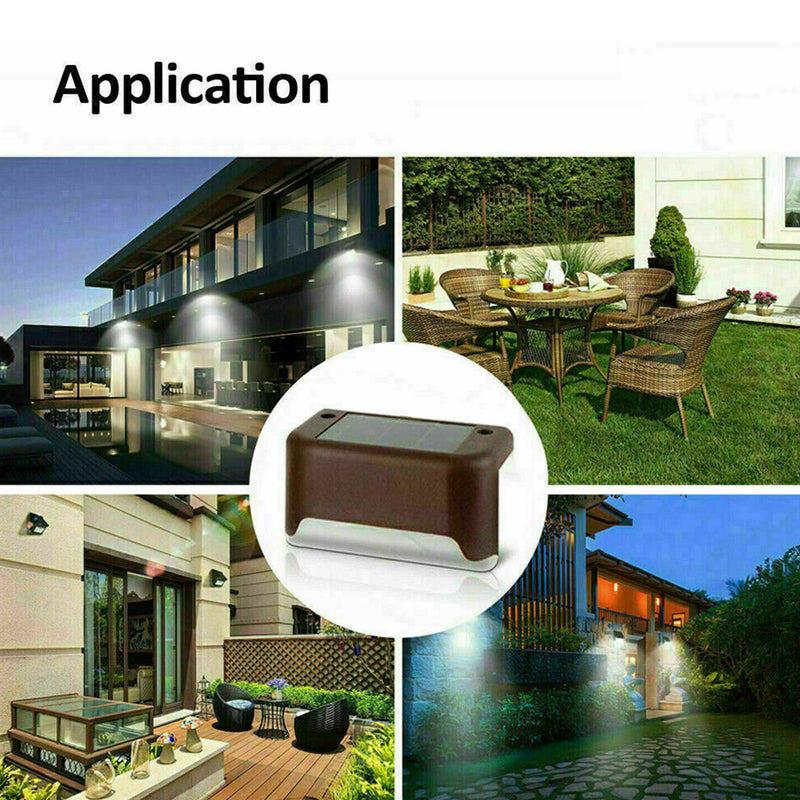 LED Light Solar Powered Staircase Step Light for Outdoor Use_13