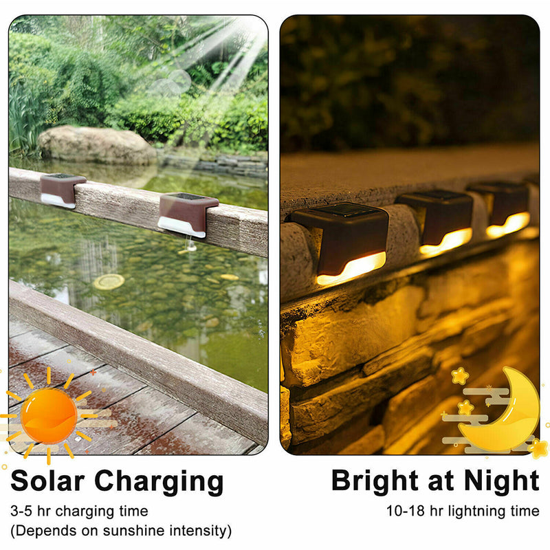 LED Light Solar Powered Staircase Step Light for Outdoor Use_6