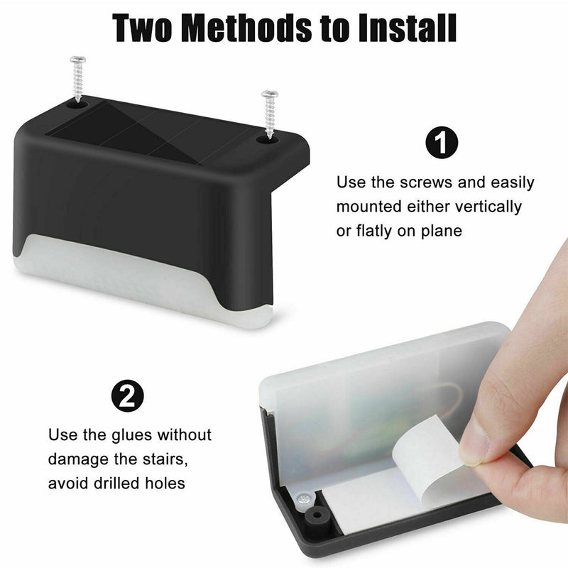 LED Light Solar Powered Staircase Step Light for Outdoor Use_8