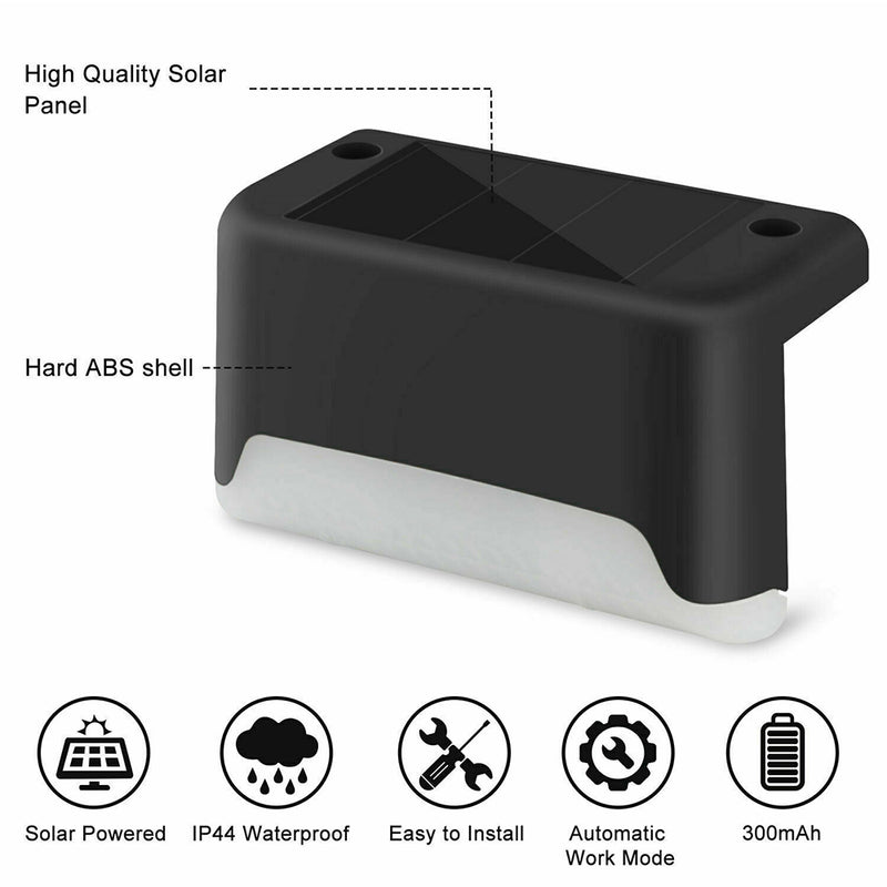 LED Light Solar Powered Staircase Step Light for Outdoor Use_9