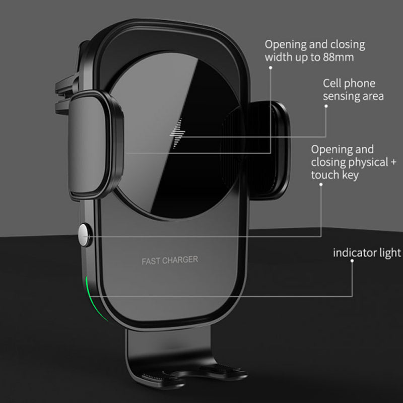 15 W Fast Wireless Car Mobile Phone Holder and QI Charger_14