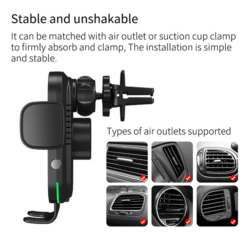 15 W Fast Wireless Car Mobile Phone Holder and QI Charger_10