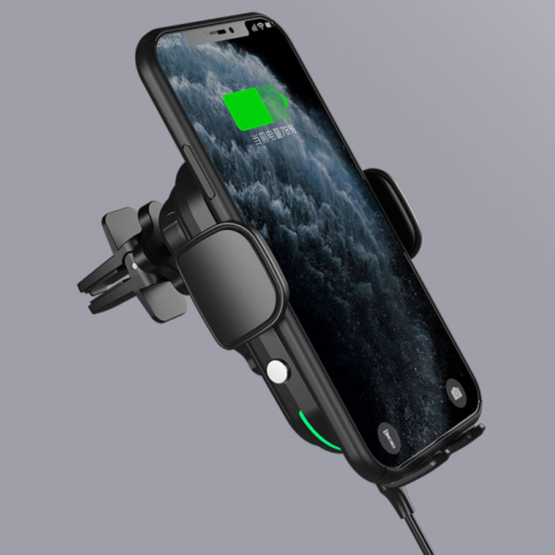 15 W Fast Wireless Car Mobile Phone Holder and QI Charger_15