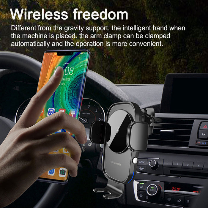 15 W Fast Wireless Car Mobile Phone Holder and QI Charger_17