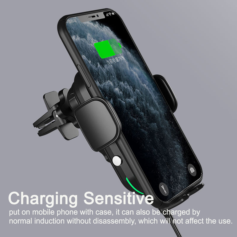 15 W Fast Wireless Car Mobile Phone Holder and QI Charger_7