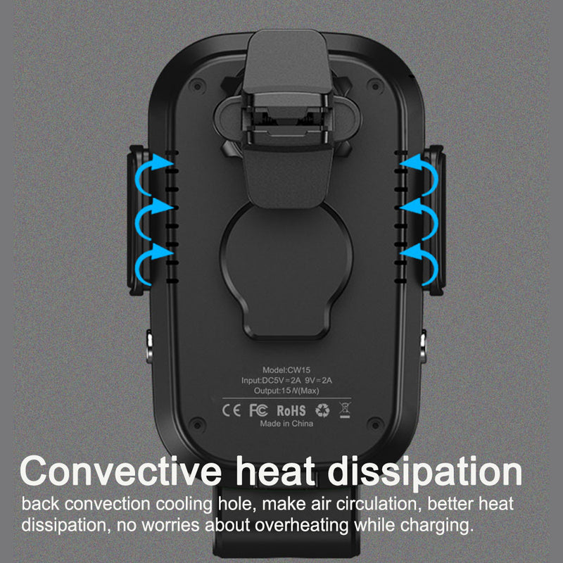 15 W Fast Wireless Car Mobile Phone Holder and QI Charger_8