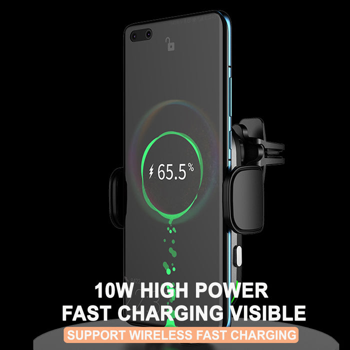 15W Fast Charging Wireless Car Phone Holder and QI Charger_10
