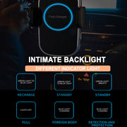 15W Fast Charging Wireless Car Phone Holder and QI Charger_3