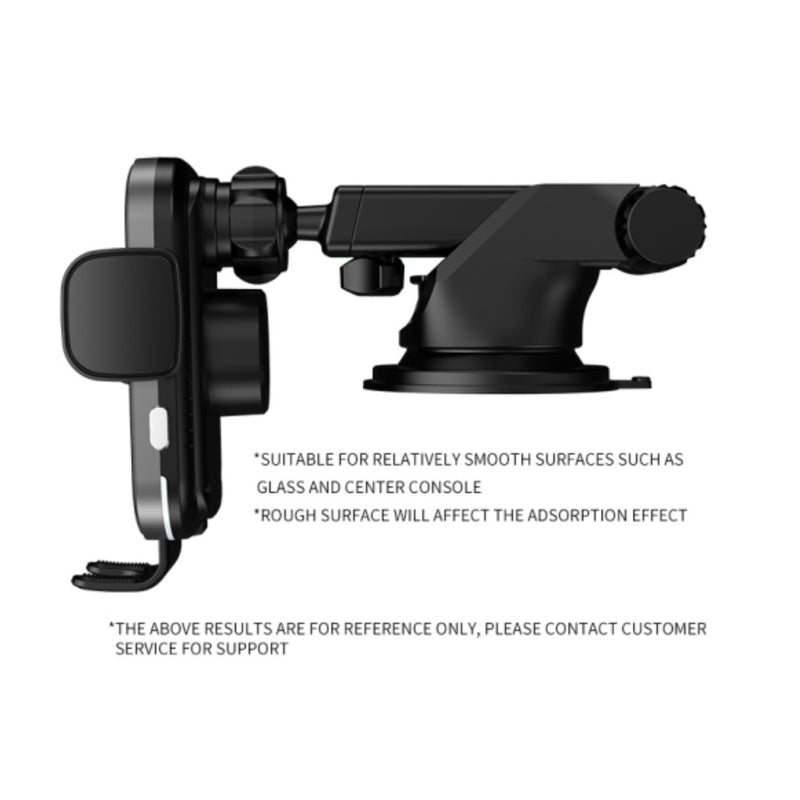 15W Fast Charging Wireless Car Phone Holder and QI Charger_5