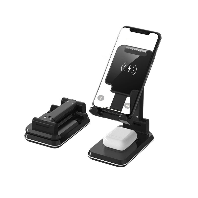 10W QI Wireless Charger Stand Telescopic Desktop Phone Bracket_9