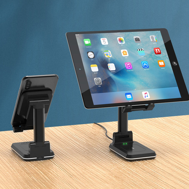 10W QI Wireless Charger Stand Telescopic Desktop Phone Bracket_10