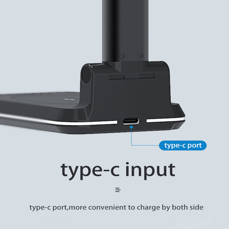 10W QI Wireless Charger Stand Telescopic Desktop Phone Bracket_3