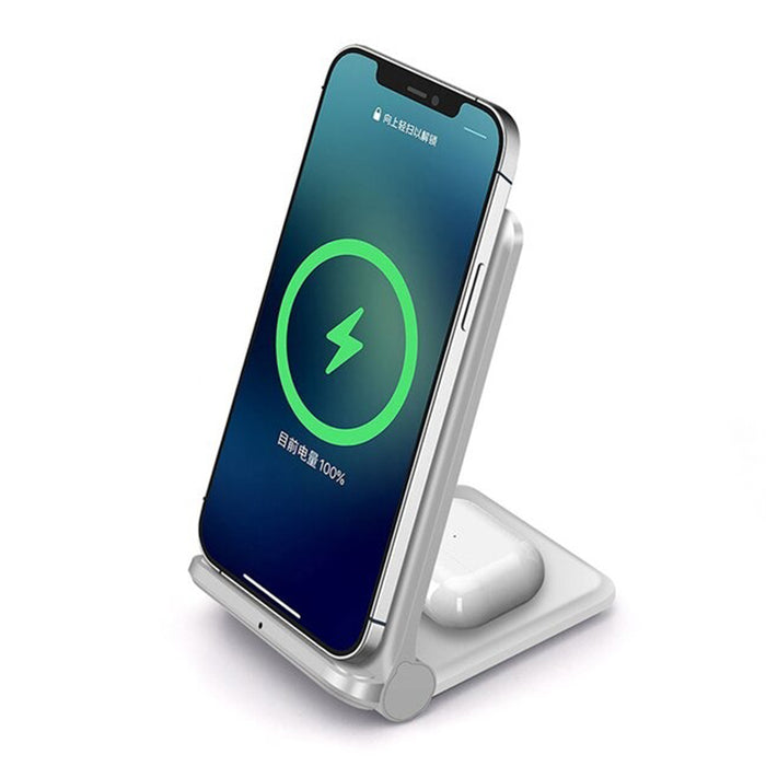 2-in-1 Foldable QI Enabled Wireless Charger Fast Charging Dock_6