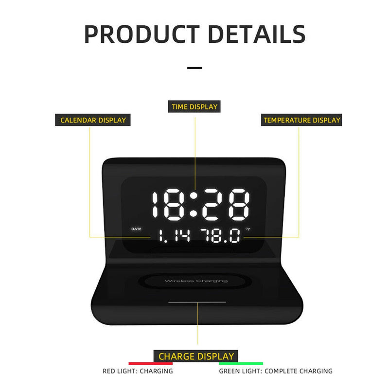 2-in-1 Multifunctional Digital Clock and Fast Wireless Charger_5