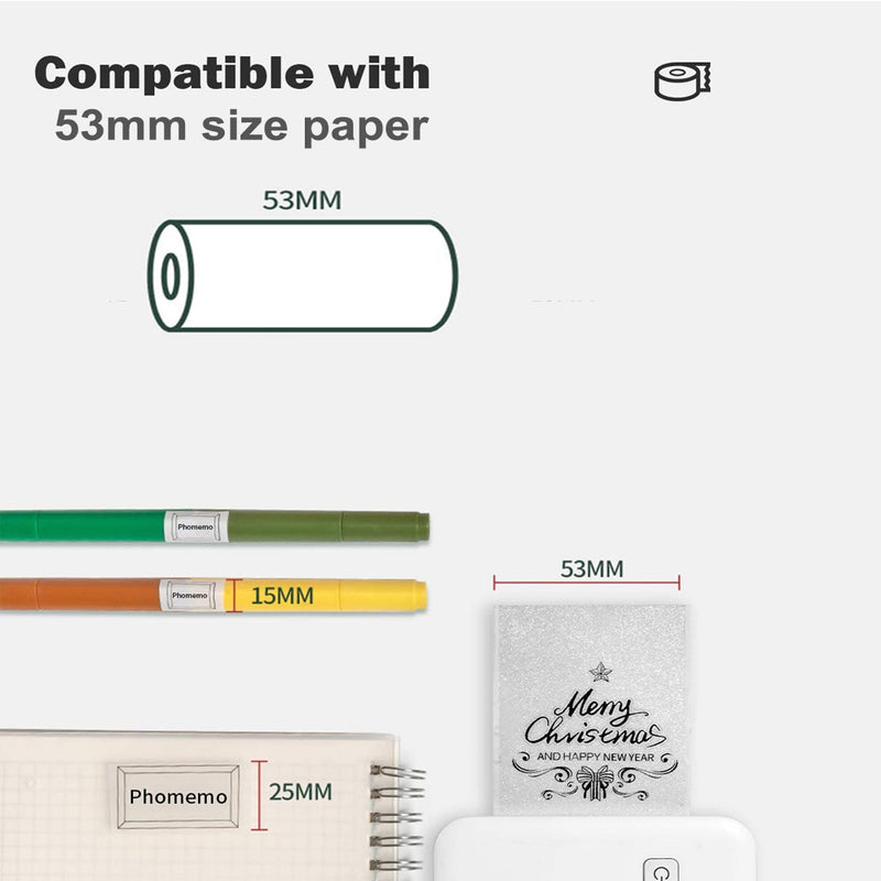 M02 Mini Pocket Wireless Thermal Printer for Mobile Phone_8