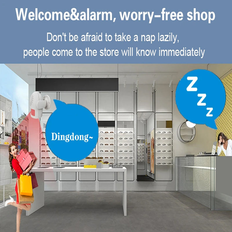 PIR Motion Sensor Doorbell Anti-Theft Sensor Alarm System_15