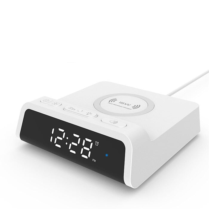 Digital Alarm Clock with Wireless Charging Pad for QI Devices_10